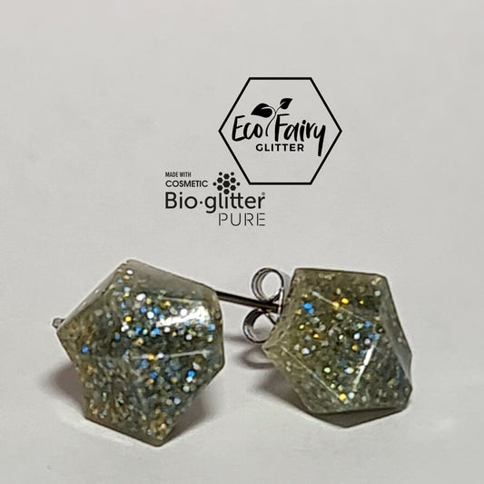 Glitter Earrings Tanzanite S/Steel
