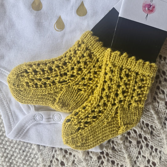 Merino Lace Baby Socks