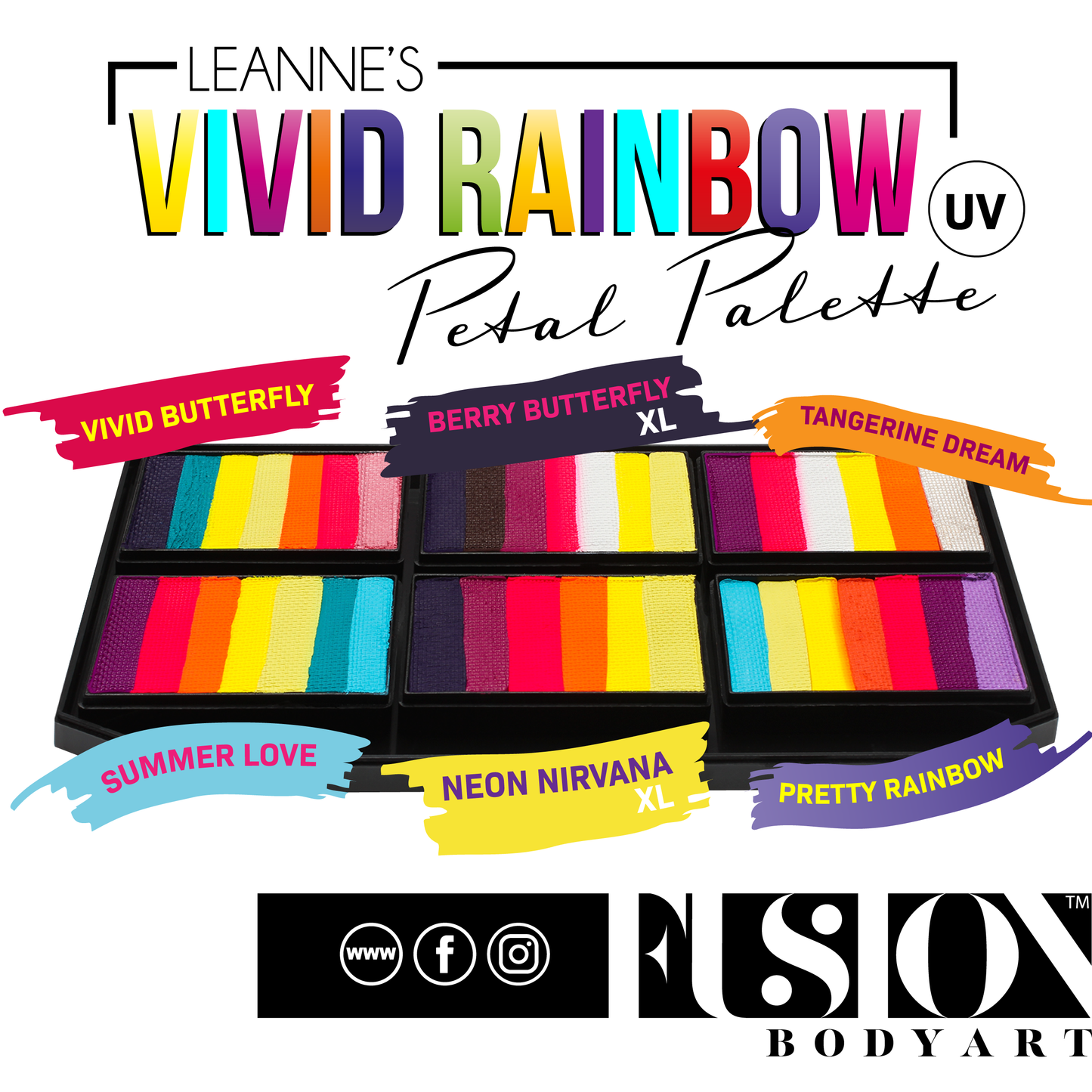 Vivid Rainbow Petal Palette | Leannes'