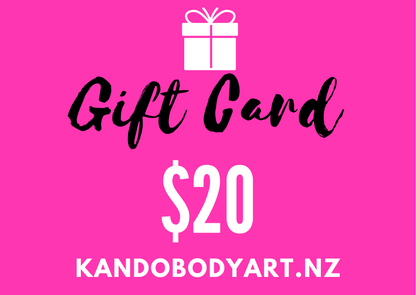 KANDOBODYART.NZ GIFT CARD.