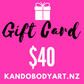 KANDOBODYART.NZ GIFT CARD.